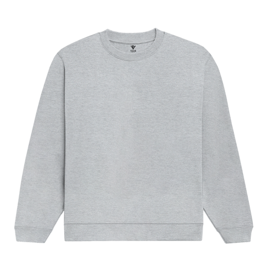 Gray sweatshirt on a white background